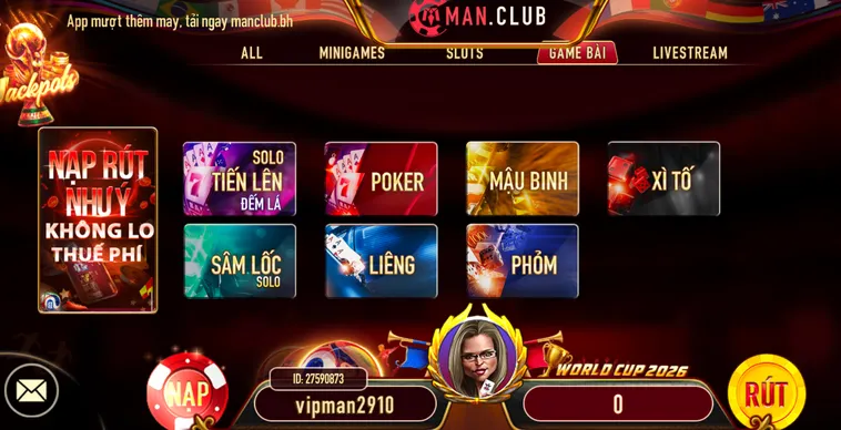 Danh Mục Các Tựa Game Bài ManClub Thiên Đường Giải Trí Đổi Thưởng Đẳng Cấp Nhất Hiện Nay
