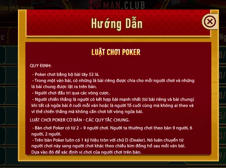 Khám Phá Thế Giới Poker Tại ManClub Đẳng Cấp Sang Trọng Bậc Nhất Việt Nam
