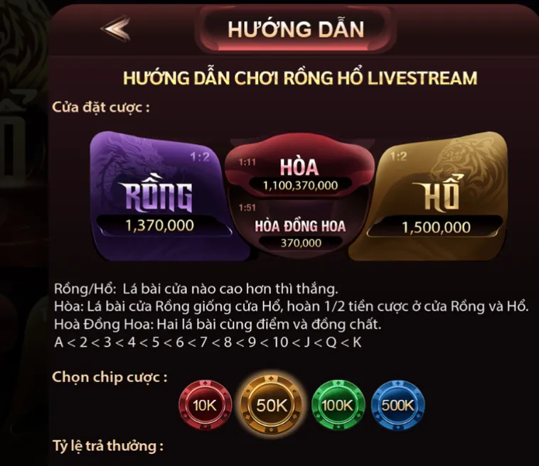 Khám Phá Siêu Phẩm Rồng Hổ Livestream Tại ManClub Với Phần Thưởng Lớn