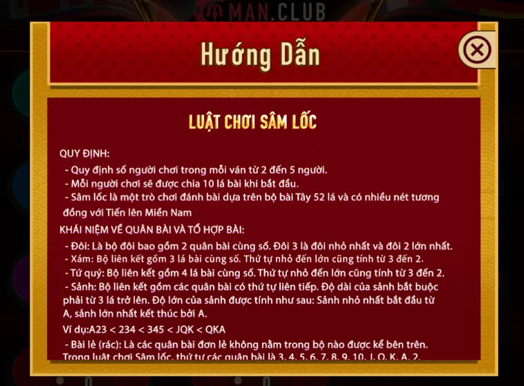 Sâm Lốc Tại ManClub Đấu Trường 1 Đối 1 Đỉnh Cao Với Tiền Thưởng Siêu Khủng